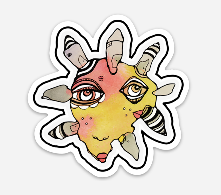 10 Pack of Vinyl Art Collector Stickers by C.Cambrea