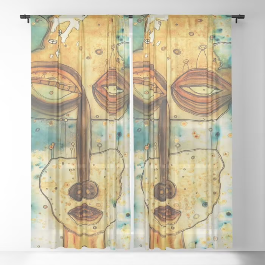 Window Curtains &quot;Separation Anxiety&quot;