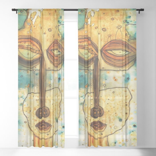 Window Curtains &quot;Separation Anxiety&quot;