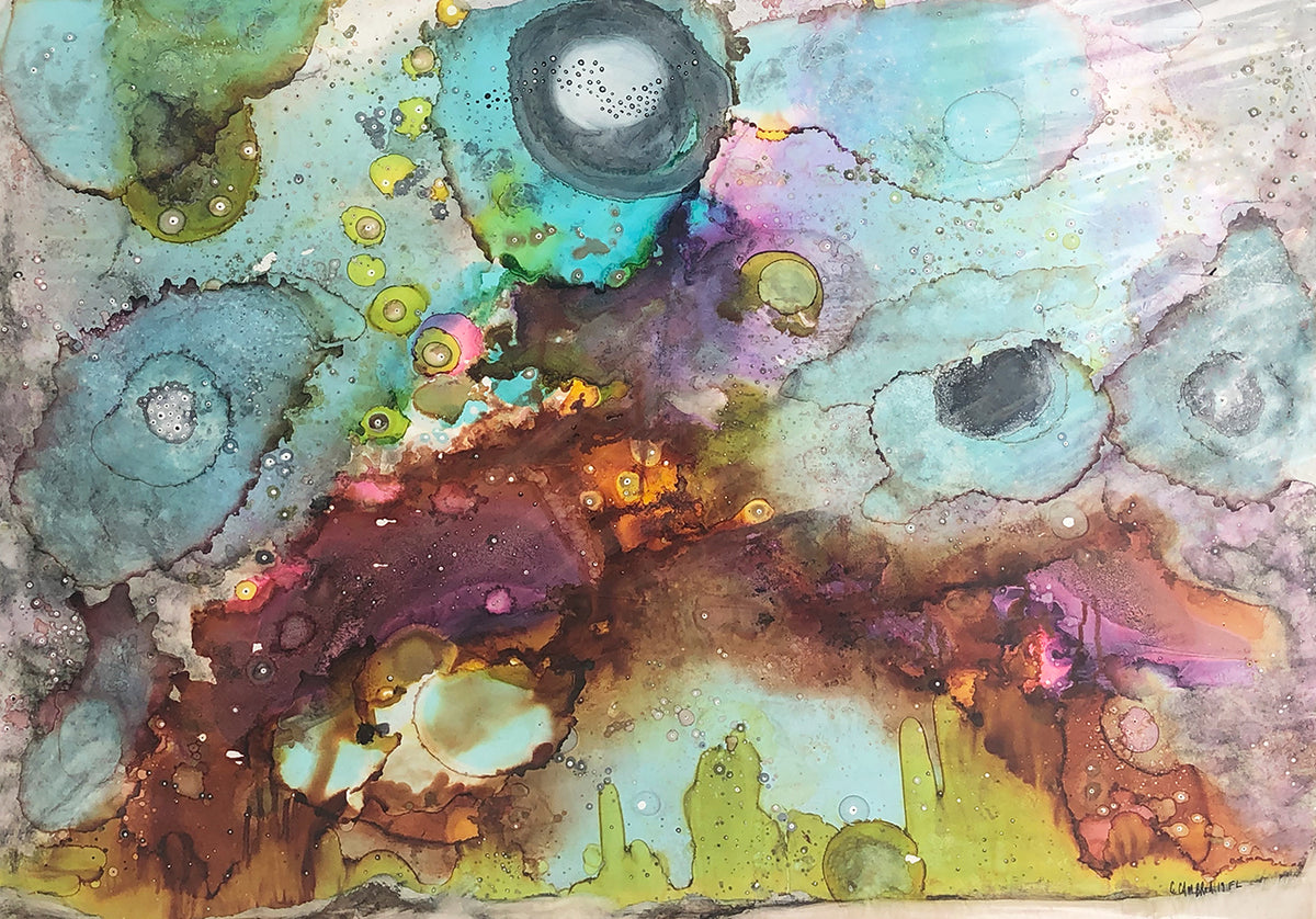 Original Abstract Fine Art &#39;Shape of things to come&#39;