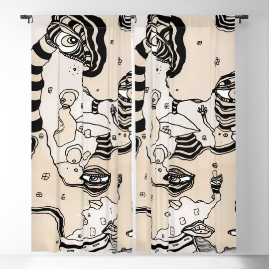 Window Curtains &quot;Stained 01&quot;