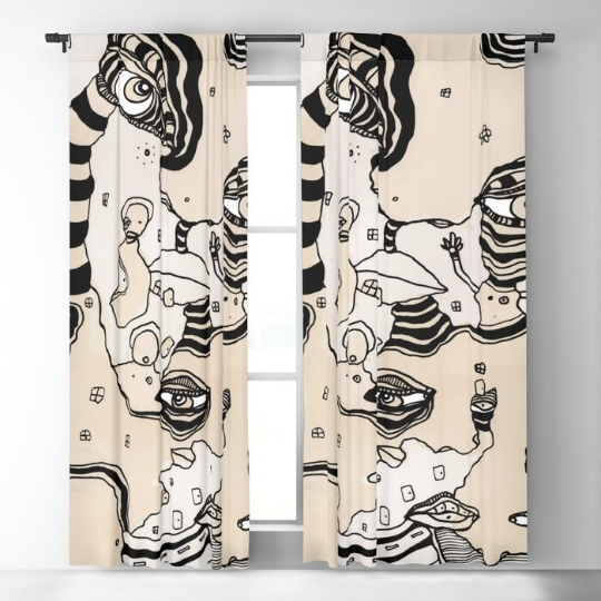 Window Curtains &quot;Stained 01&quot;