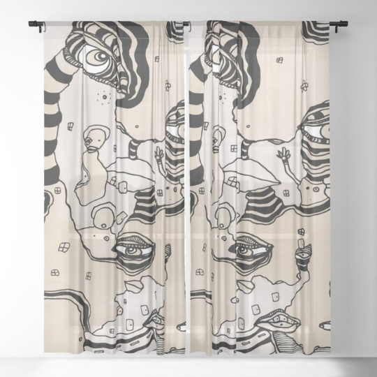 Window Curtains &quot;Stained 01&quot;