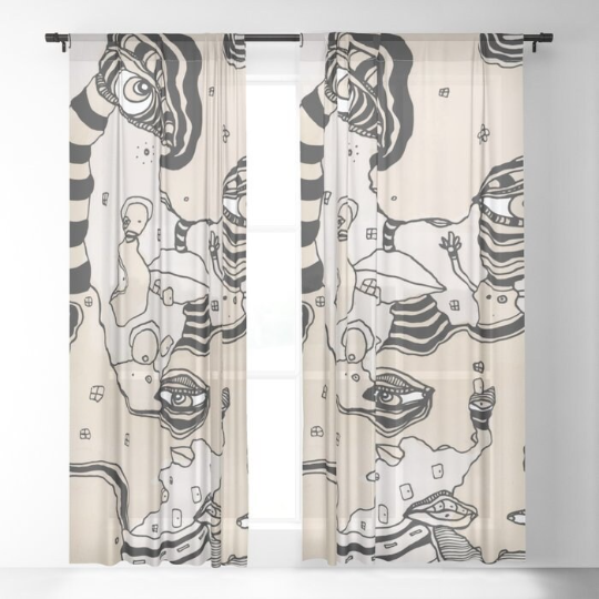 Window Curtains &quot;Stained 01&quot;