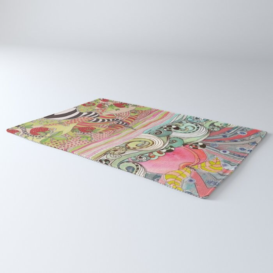 Area Rug &#39;Pink Sun Rising&#39;