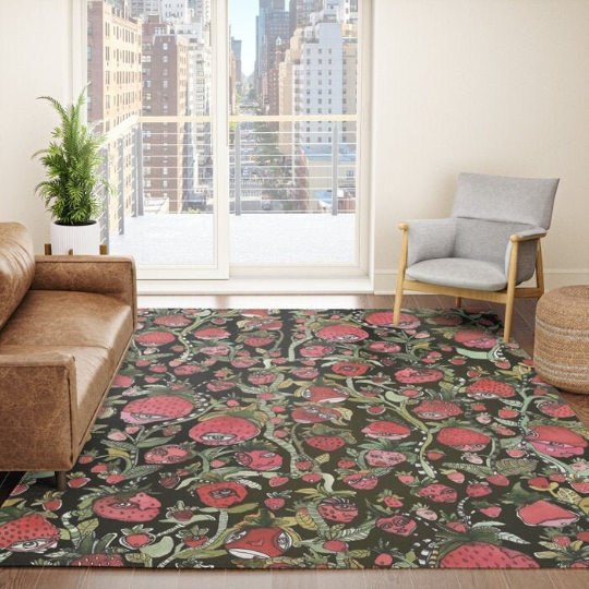 Area Rug &#39;Strawberry Friends&#39;