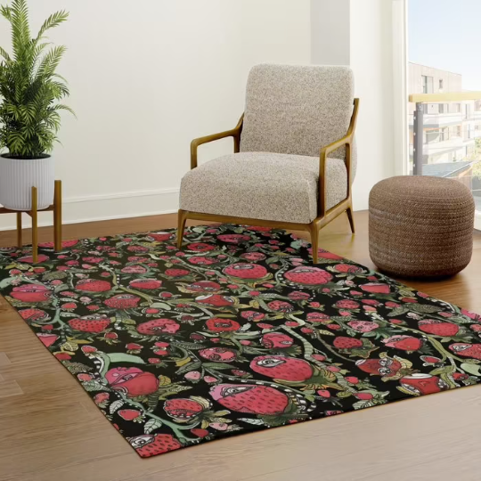 Area Rug &#39;Strawberry Friends&#39;