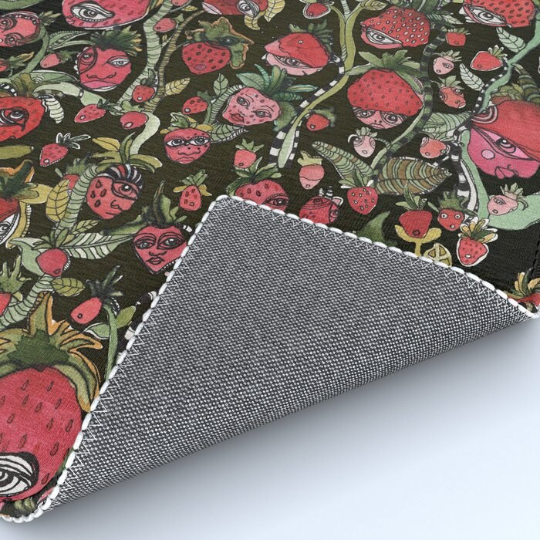 Area Rug &#39;Strawberry Friends&#39;