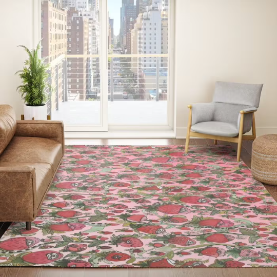 Area Rug &#39;Strawberry Friends&#39;