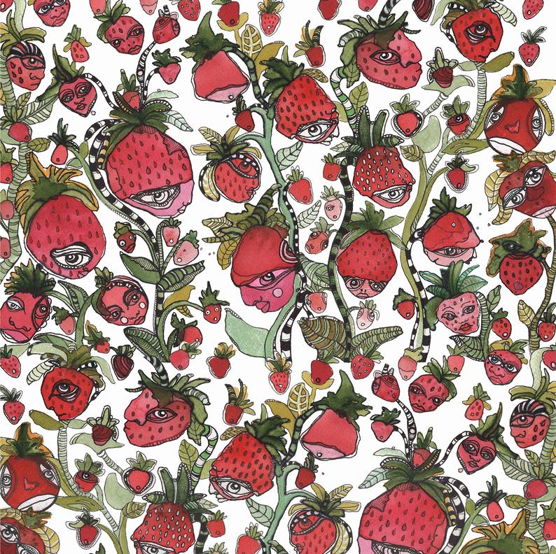 Tote Bag &#39;Strawberry Friends&#39;