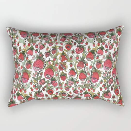 Area Rug &#39;Strawberry Friends White&#39;