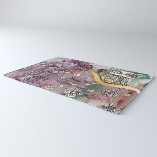 Area Rug &#39;Surreal Owl 01&#39;