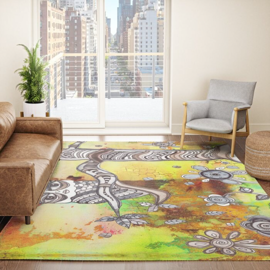 Area Rug &#39;Surreal Owl III&#39;