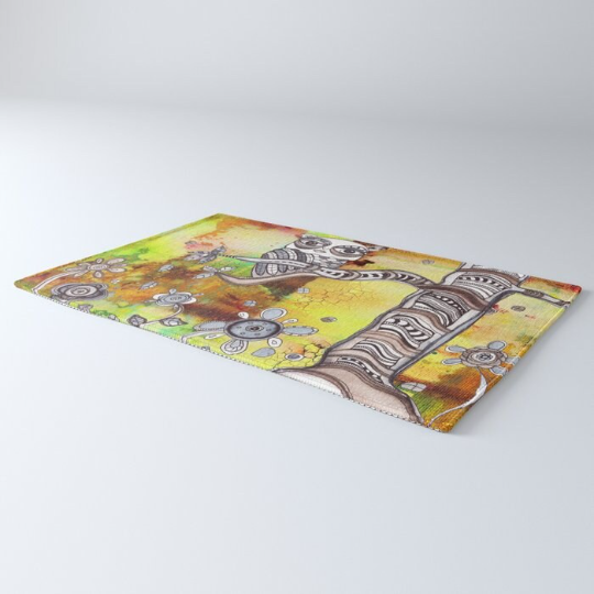 Area Rug &#39;Surreal Owl III&#39;