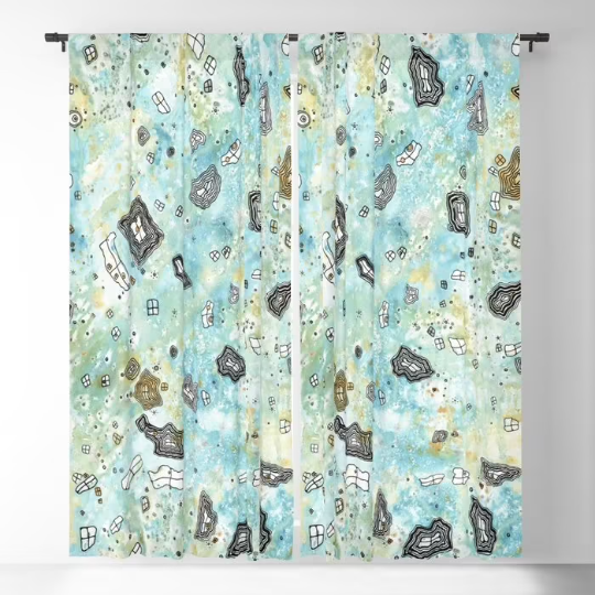 Window Curtains &quot;Surreal Sky&quot;