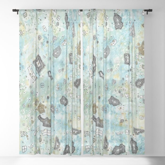 Window Curtains &quot;Surreal Sky&quot;