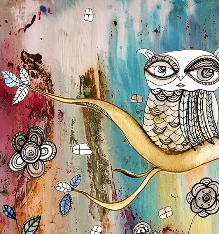 Duvet Cover &#39;Surreal Owl 1&#39;