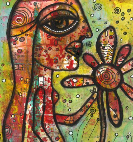 Outdoor Pillow Cushion &quot;Take A Walk&quot;