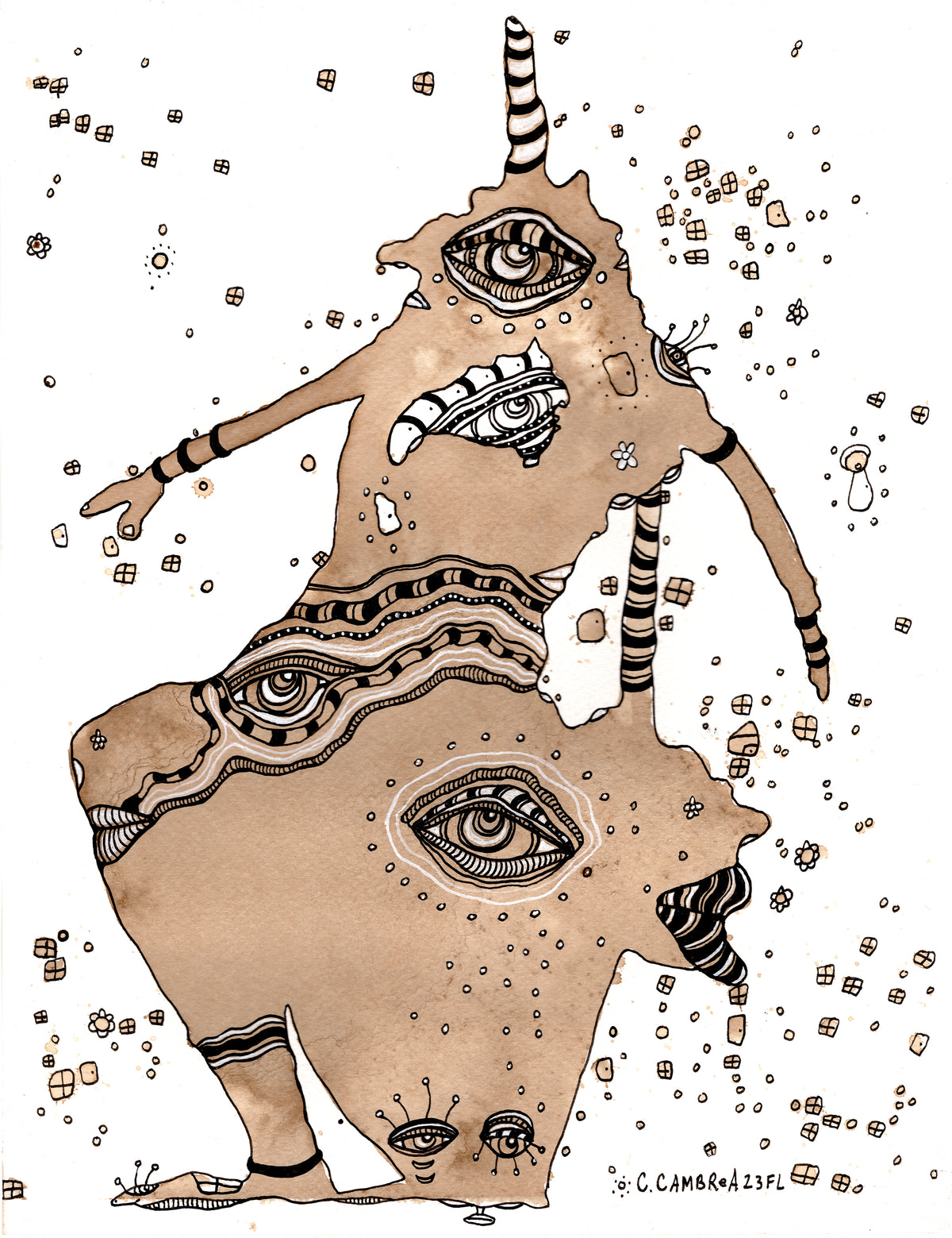 &quot;Take my hand&quot; Original art on paper