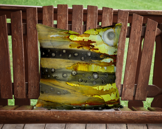 Outdoor Pillow Cushion &quot;The Cave Sunset&quot;