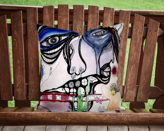 Outdoor Pillow Cushion "the Gift"