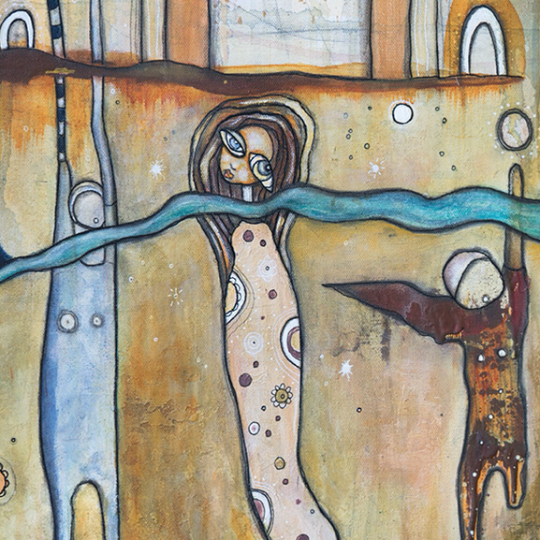 Outdoor Pillow Cushion &quot;The Portal&quot;