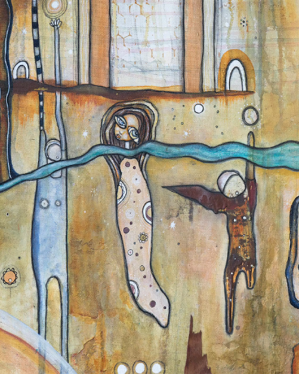 Outdoor Pillow Cushion &quot;The Portal&quot;