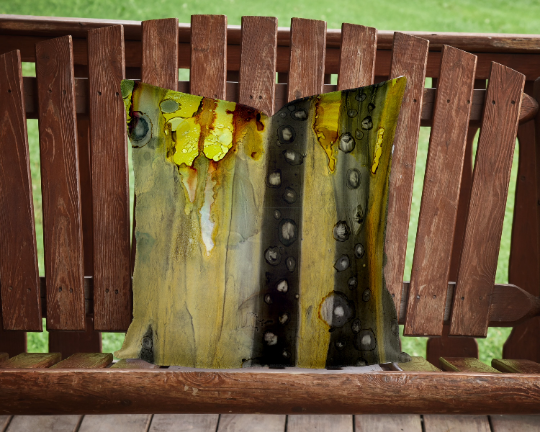 Outdoor Pillow Cushion &quot;The Cave Sunset II&quot;