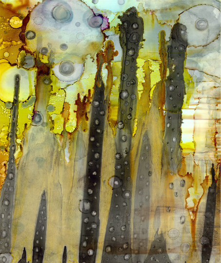 Outdoor Pillow Cushion &quot;The Cave Sunset III&quot;