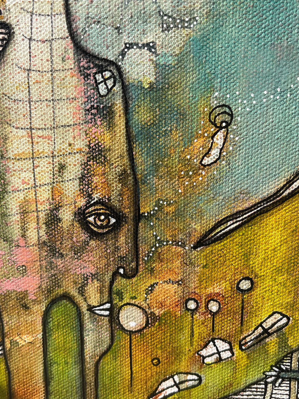 Original Fine Art &#39;The Dreamtime Door&#39; on canvas