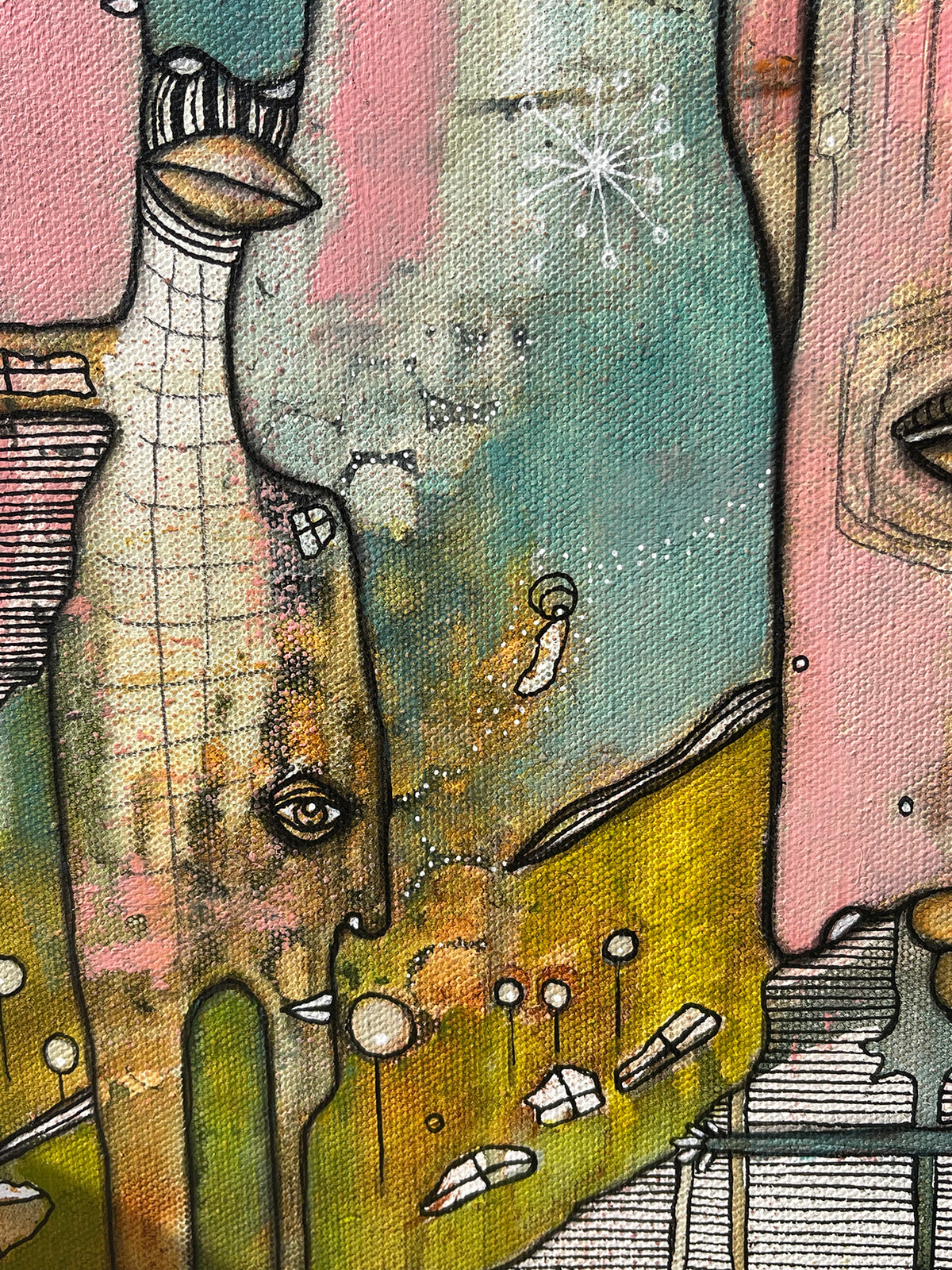 Original Fine Art &#39;The Dreamtime Door&#39; on canvas