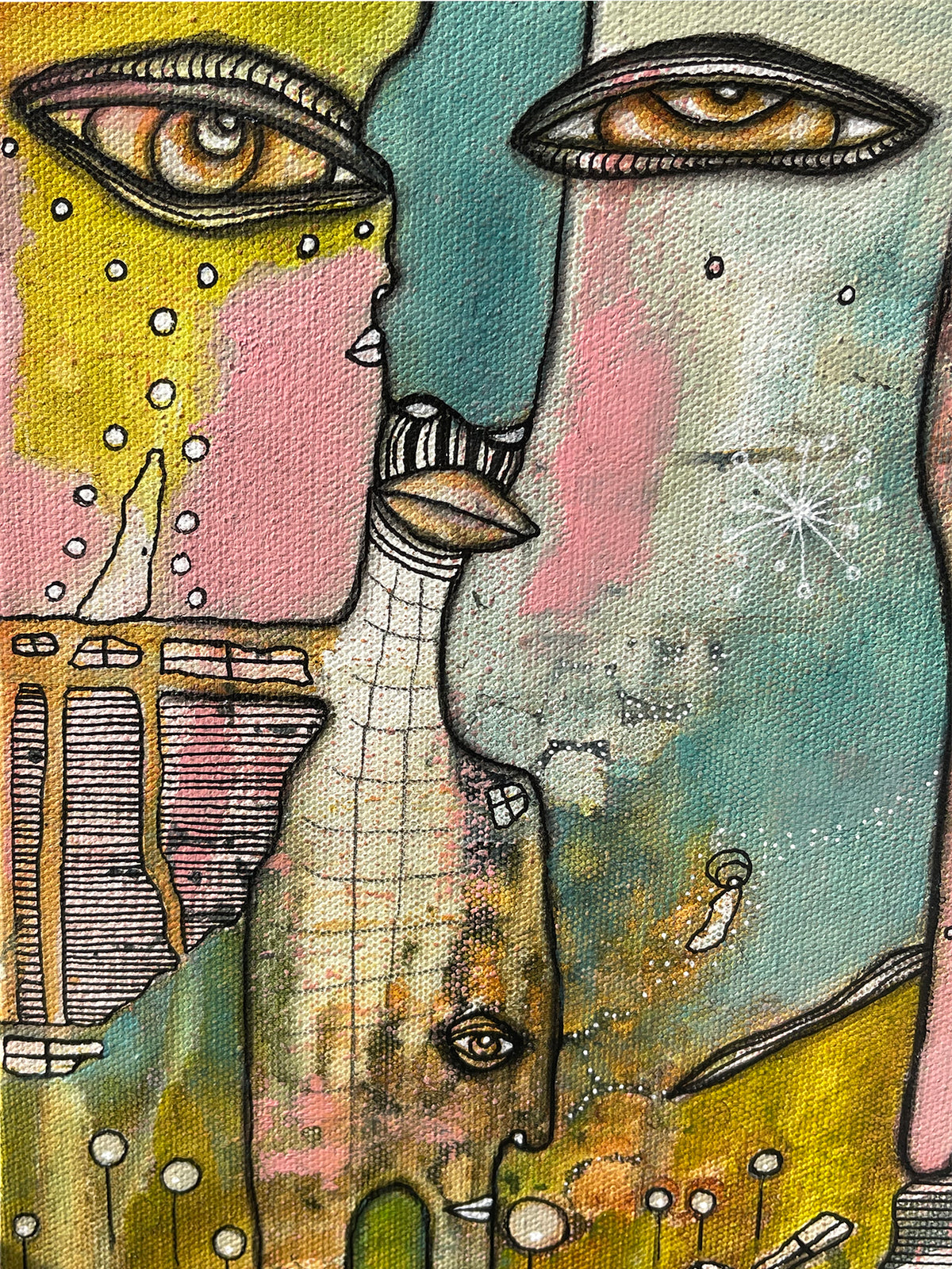 Original Fine Art &#39;The Dreamtime Door&#39; on canvas