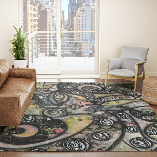 Area Rug 'The Octopus Queen'