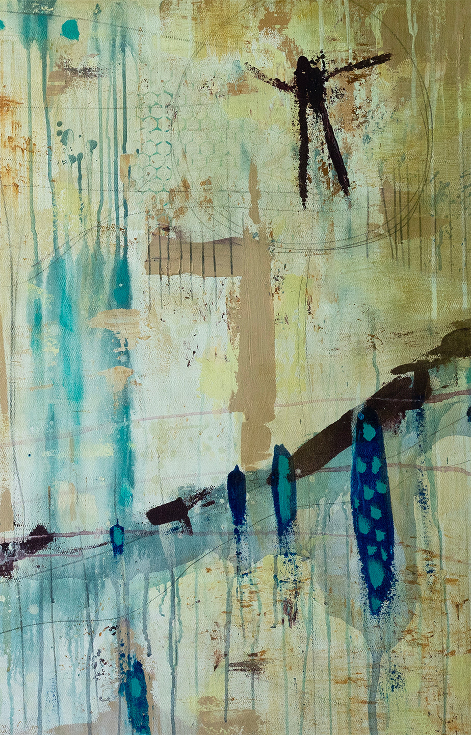 HUGE 10ft Original Fine Art &#39;Uphill from here&#39; on Canvas