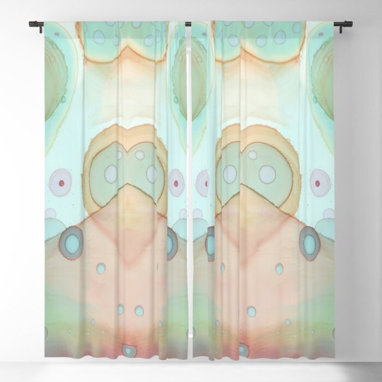 Window Curtains &quot;Universe Love&quot;