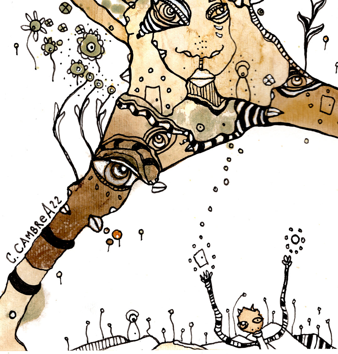 &quot;WORK IT OUT&quot; Original art on paper