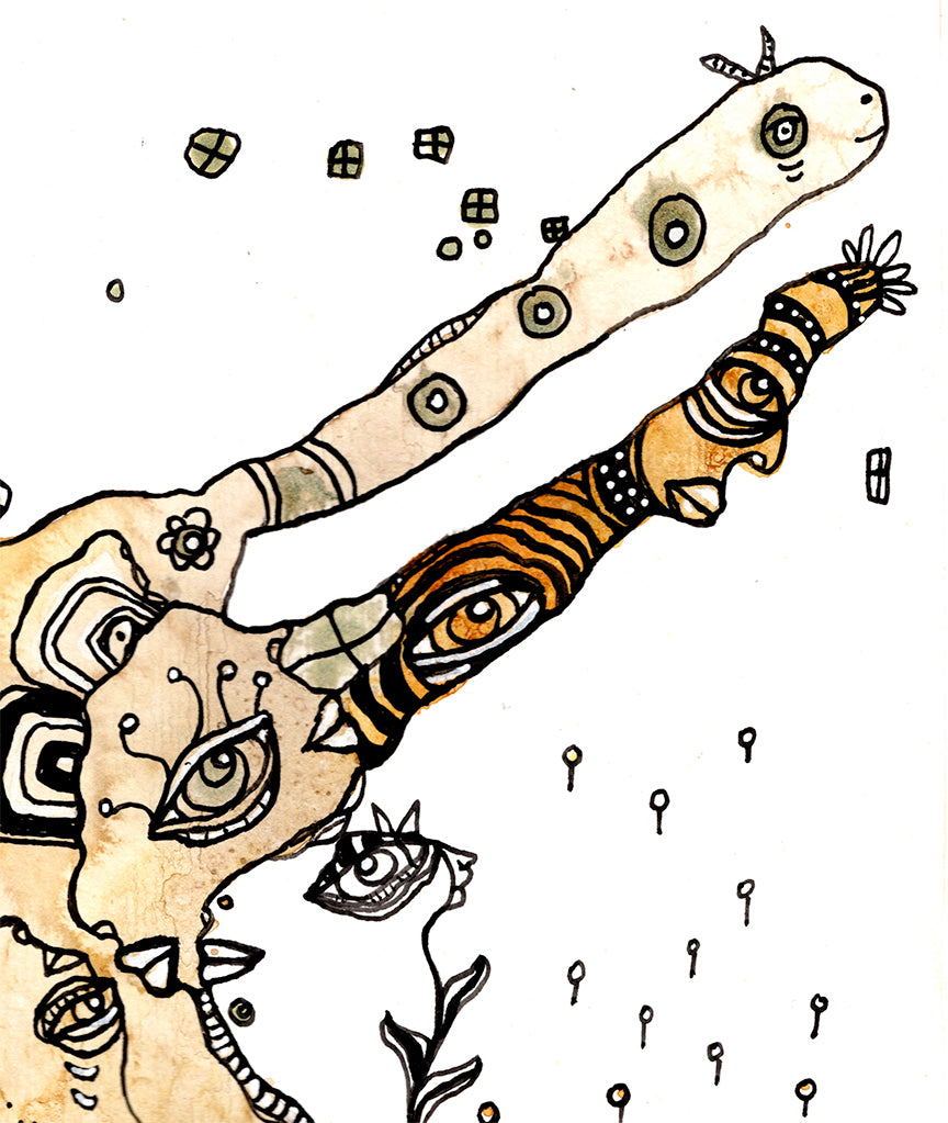 &quot;WORK IT OUT&quot; Original art on paper