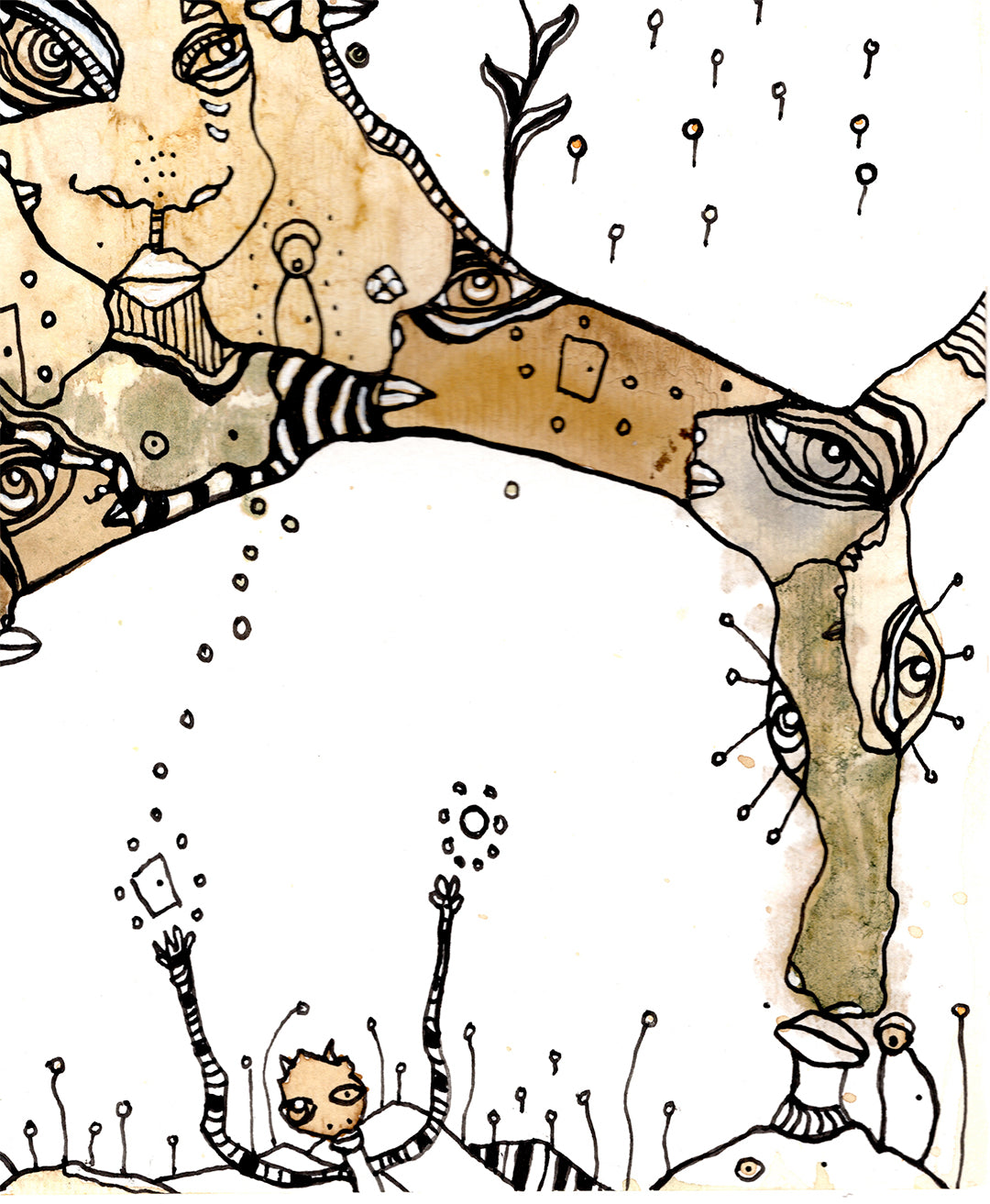 &quot;WORK IT OUT&quot; Original art on paper