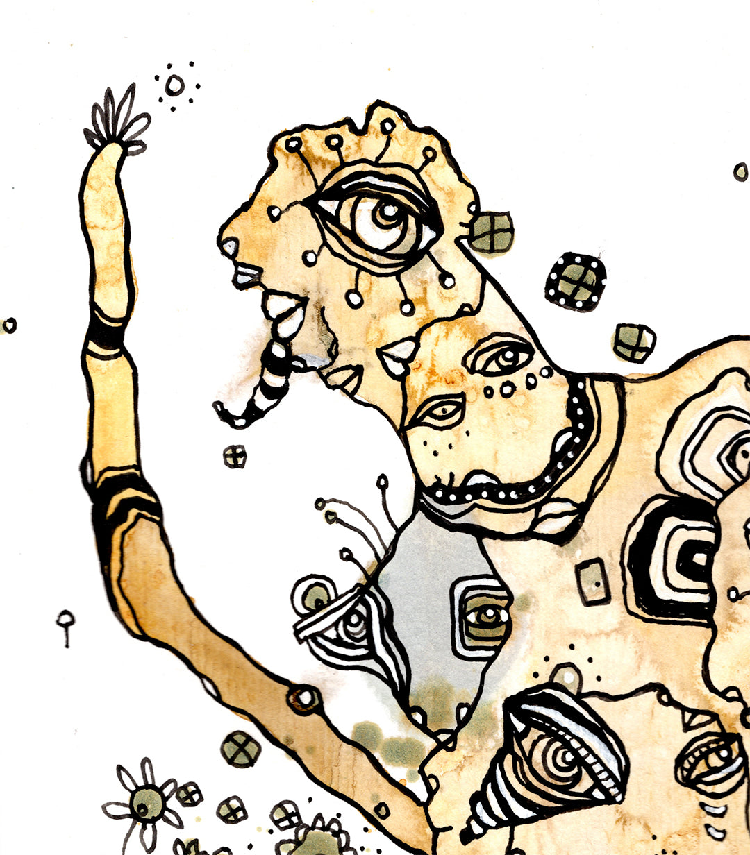 &quot;WORK IT OUT&quot; Original art on paper