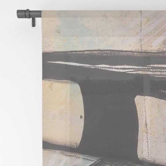 Window Curtains &quot;Waiting by the Sea V01&quot;