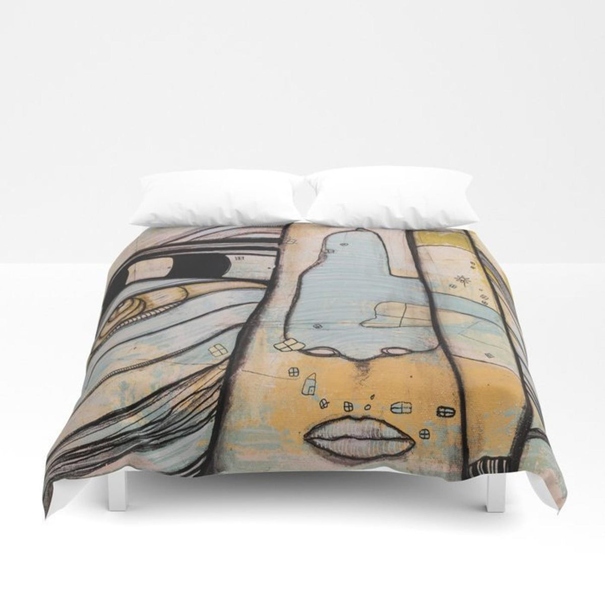 Duvet Cover &#39;Waiting by the Sea V3&#39;
