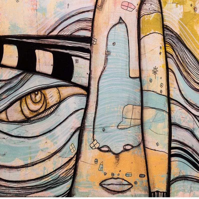 Duvet Cover &#39;Waiting by the Sea V3&#39;