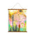 Whimsical Wood Slat Tapestry "Over The Rainbow"