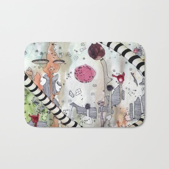 Bath Mat &#39;A Female Hello&#39;