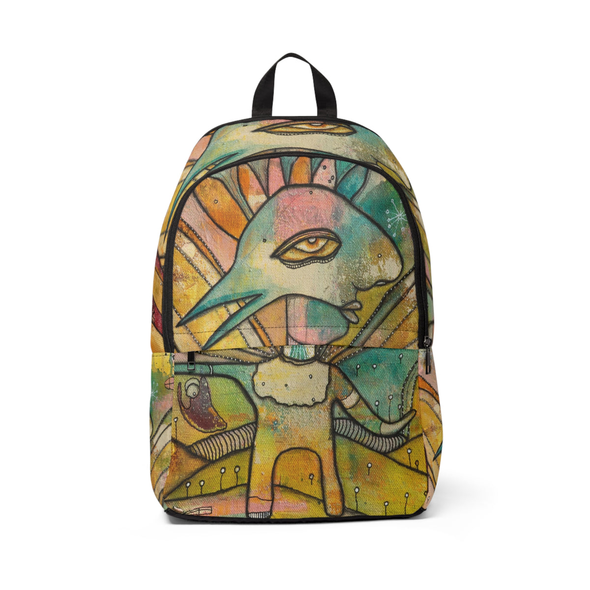 Intuitive Art Backpack &quot;Birdman&#39;s Options&#39;