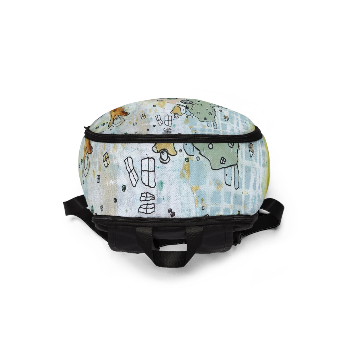 Intuitive Abstract Art Backpack &quot;Growing Together&quot;