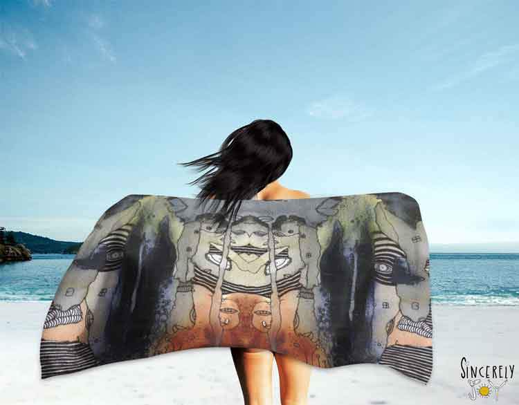 Beach / Bath Towel 'Source 1'