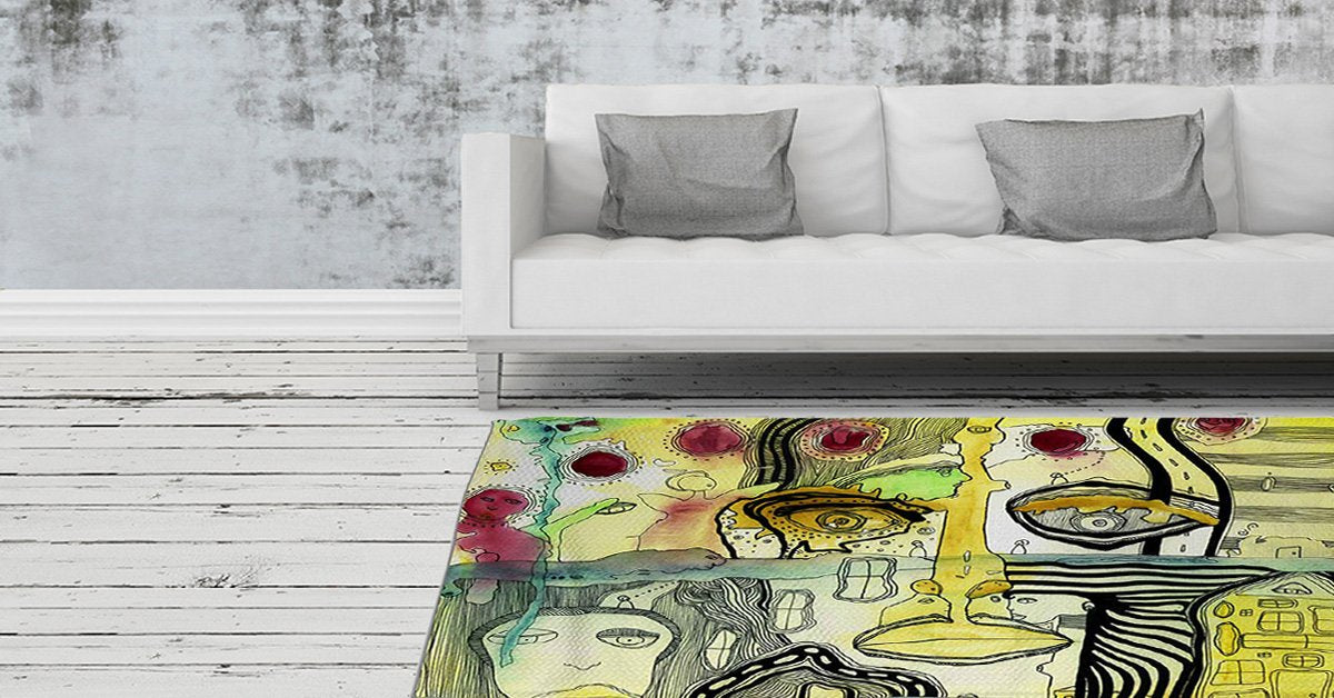 psychedelic artist rug copyright C.Cambrea