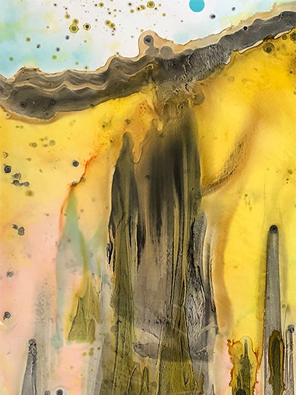Original Abstract Fine Art &#39;in the yellow&#39;