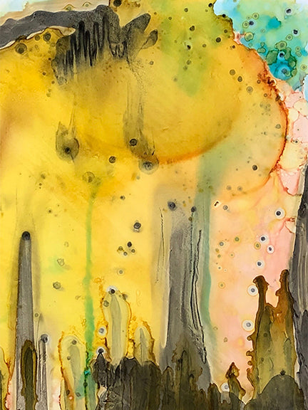 Original Abstract Fine Art &#39;in the yellow&#39;